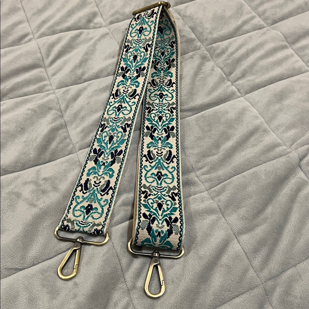 Embroidered Adjustable Bag or Guitar Strap